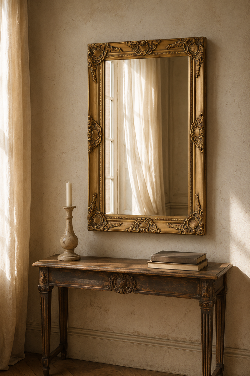 Cadre sculpté baroque doré 50×80 cm. Photo 1 sur 7.