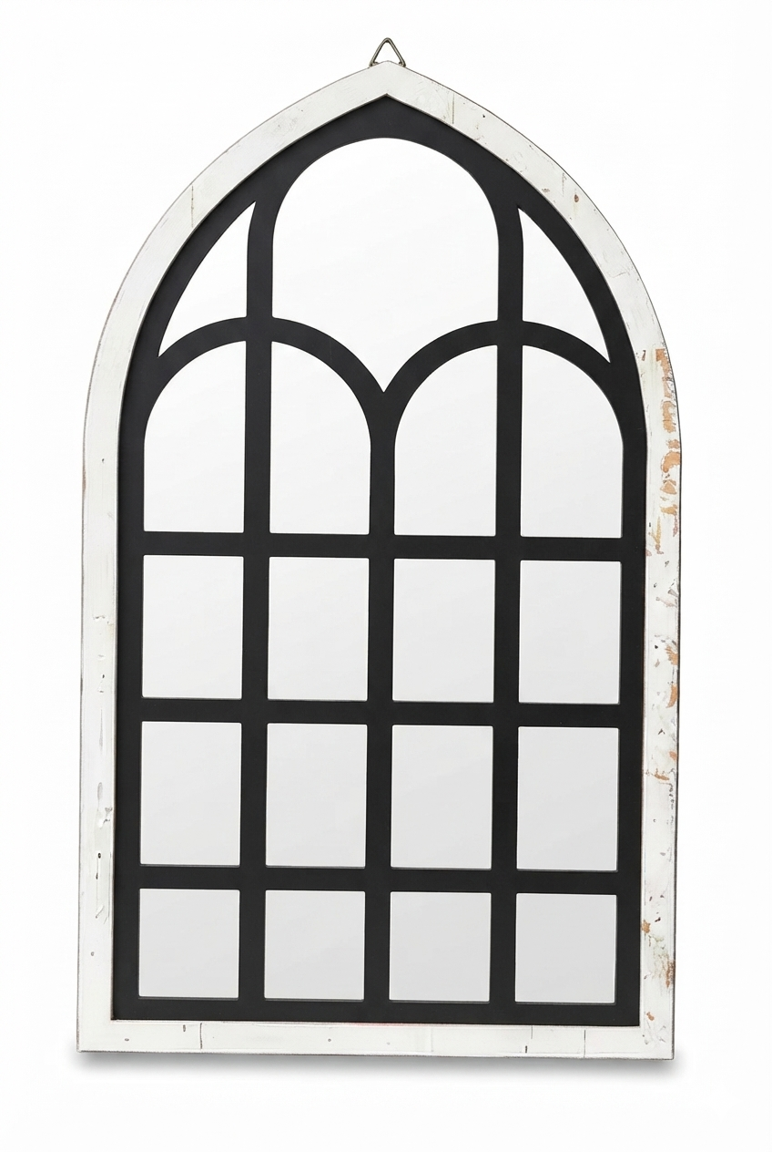 Miroir fenêtre cintrée · 25,5×45 cm