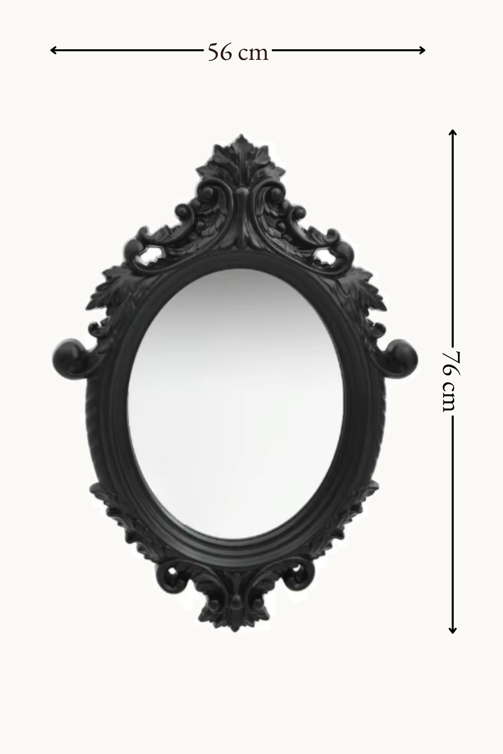 Médaillon château, noir 56×76 cm. Installé dans un intérieur habité.