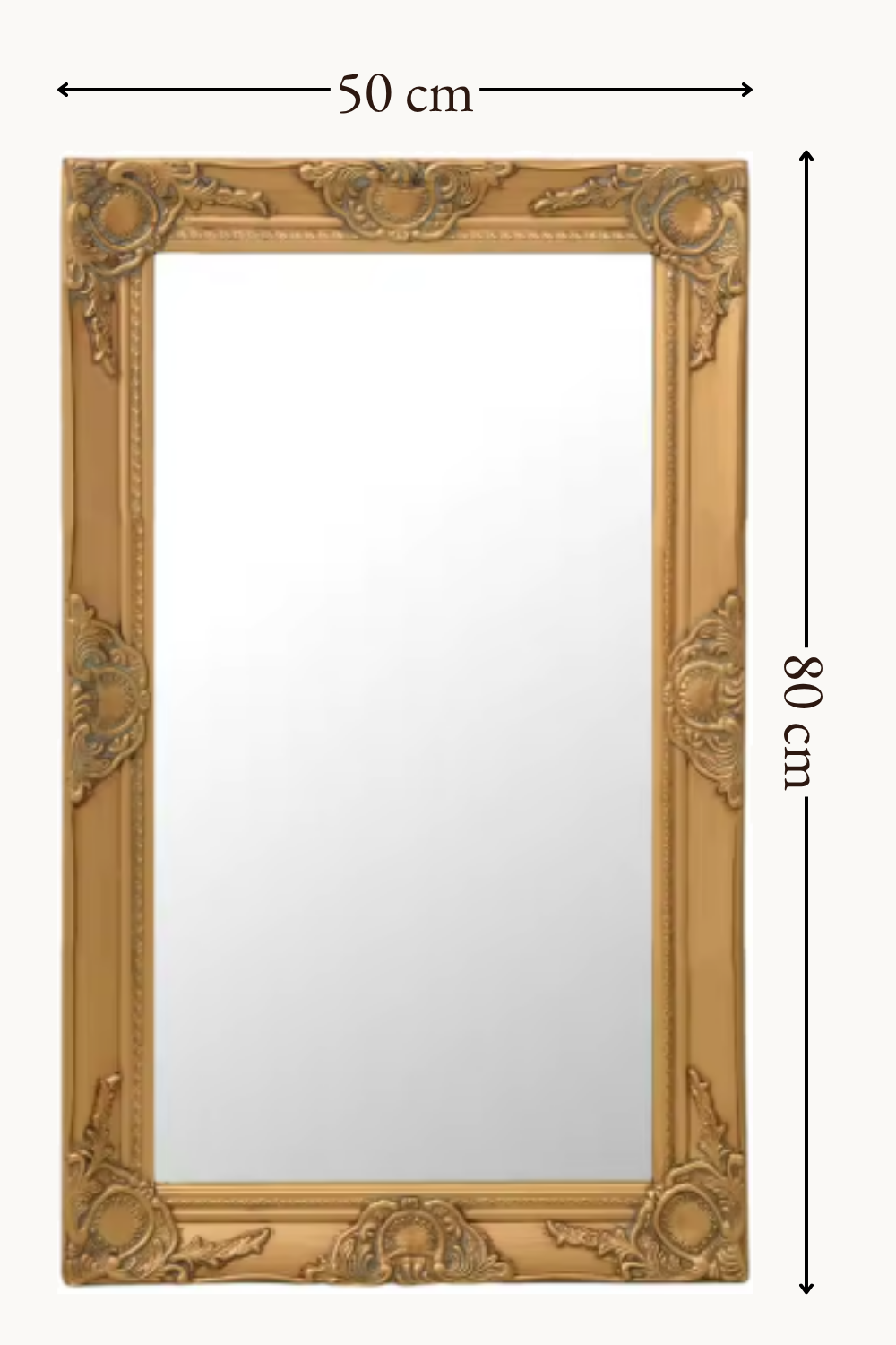Cadre sculpté baroque doré 50×80 cm. Photo 7 sur 7.